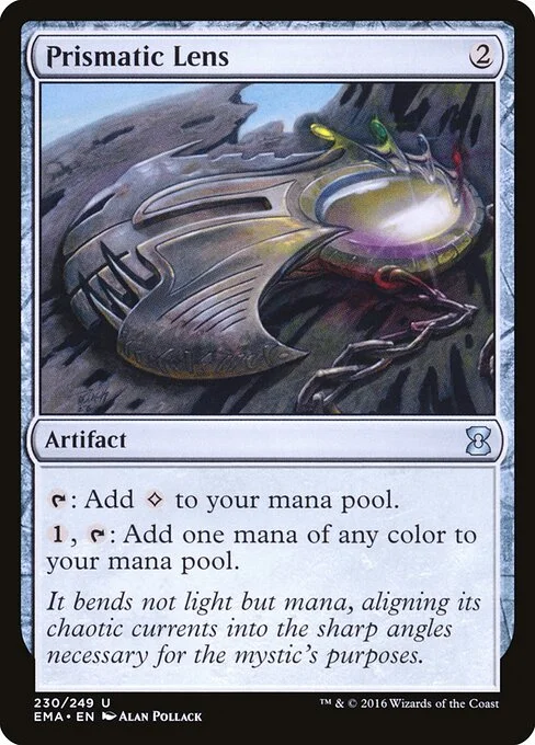 Prismatic Lens, carta Magic di tipo Artifact illustrata da Alan Pollack