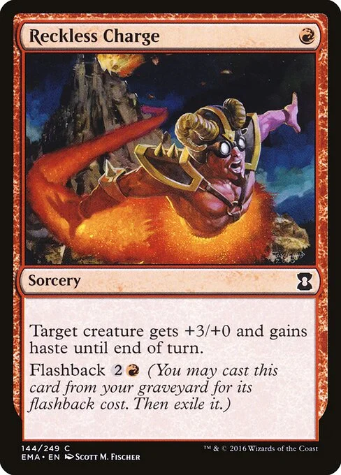 Reckless Charge, carta Magic di tipo Sorcery illustrata da Scott M. Fischer