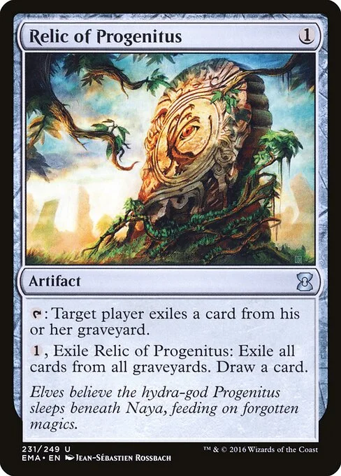 Relic of Progenitus, carta Magic di tipo Artifact illustrata da Jean-Sébastien Rossbach