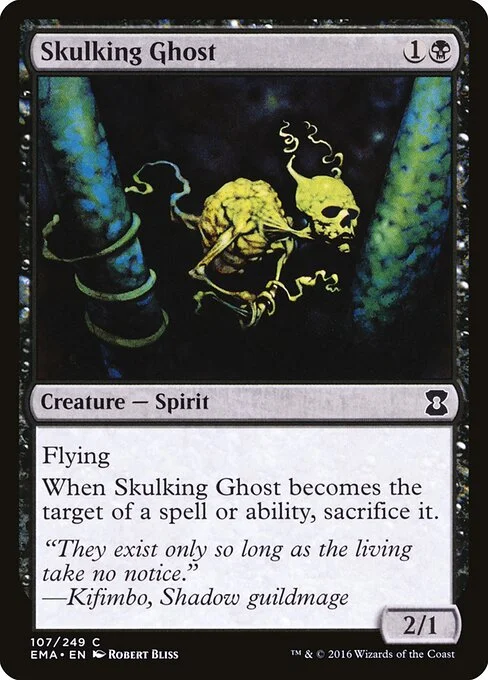 Skulking Ghost, carta Magic di tipo Creature — Spirit illustrata da Robert Bliss