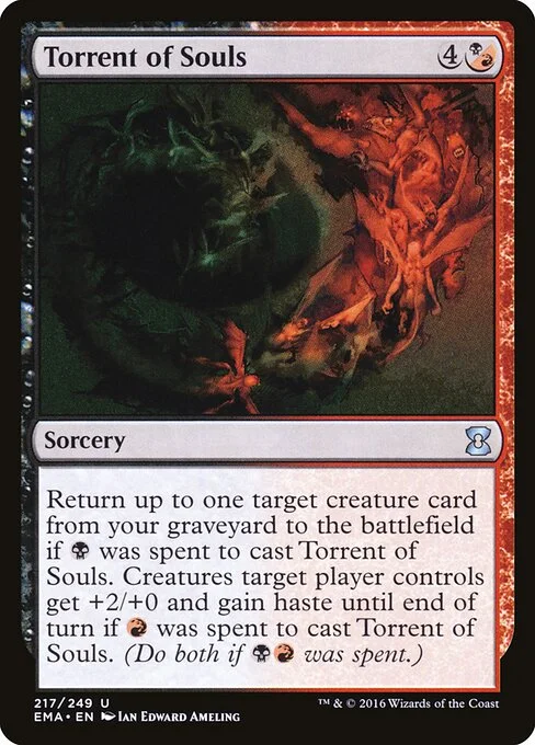 Torrent of Souls, carta Magic di tipo Sorcery illustrata da Ian Edward Ameling
