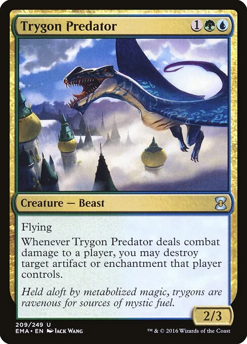 Trygon Predator, carta Magic di tipo Creature — Beast illustrata da Jack Wang