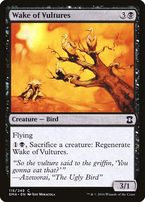 Wake of Vultures, carta Magic di tipo Creature — Bird illustrata da Jeff Miracola