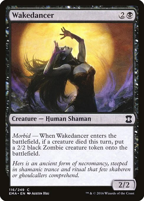 Wakedancer, carta Magic di tipo Creature — Human Shaman illustrata da Austin Hsu