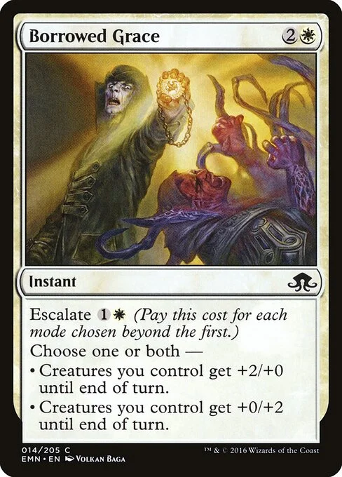 Borrowed Grace, carta Magic di tipo Instant illustrata da Volkan Baǵa