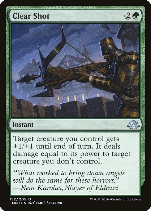 Clear Shot, carta Magic di tipo Instant illustrata da Craig J Spearing