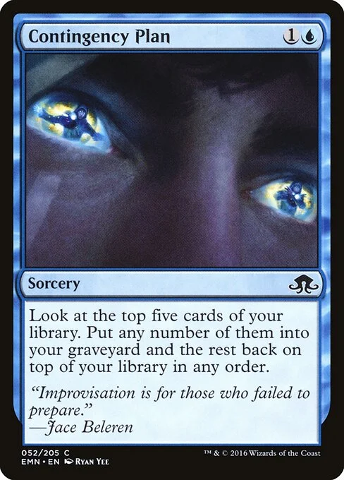 Contingency Plan, carta Magic di tipo Sorcery illustrata da Ryan Yee