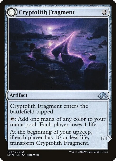 Cryptolith Fragment // Aurora of Emrakul, carta Magic di tipo Artifact // Creature — Eldrazi Reflection illustrata da John Avon