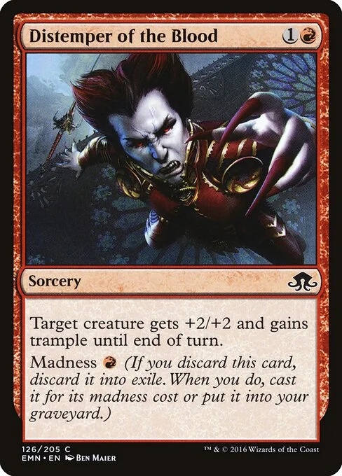 Distemper of the Blood, carta Magic di tipo Sorcery illustrata da Ben Maier