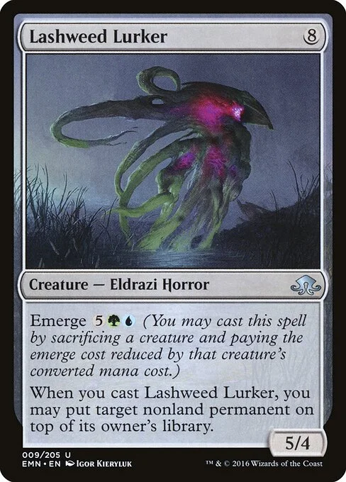 Lashweed Lurker, carta Magic di tipo Creature — Eldrazi Horror illustrata da Igor Kieryluk