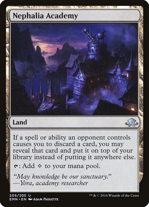 Nephalia Academy, carta Magic di tipo Land illustrata da Adam Paquette