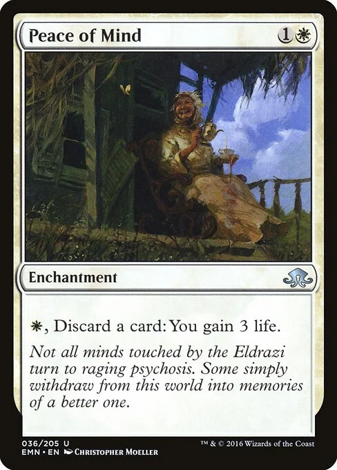 Peace of Mind, carta Magic di tipo Enchantment illustrata da Christopher Moeller
