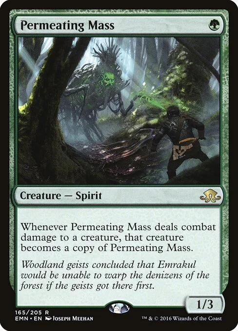 Permeating Mass, carta Magic di tipo Creature — Spirit illustrata da Joseph Meehan