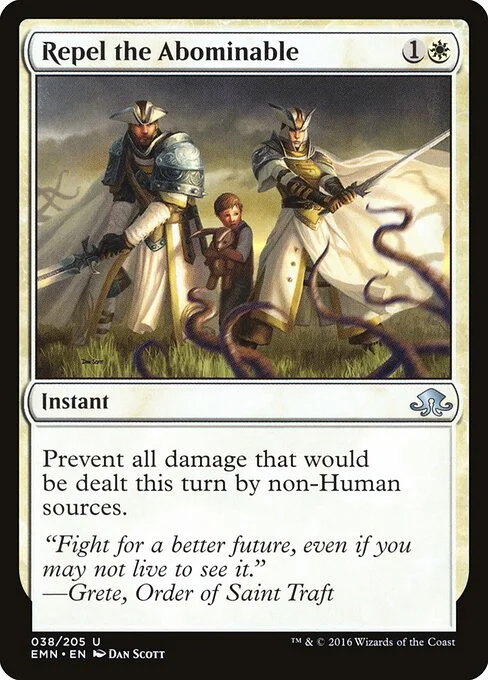 Repel the Abominable, carta Magic di tipo Instant illustrata da Dan Murayama Scott