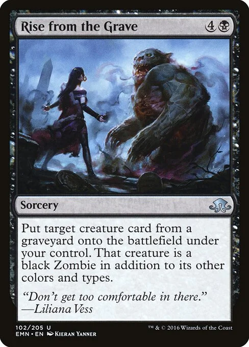 Rise from the Grave, carta Magic di tipo Sorcery illustrata da Kieran Yanner