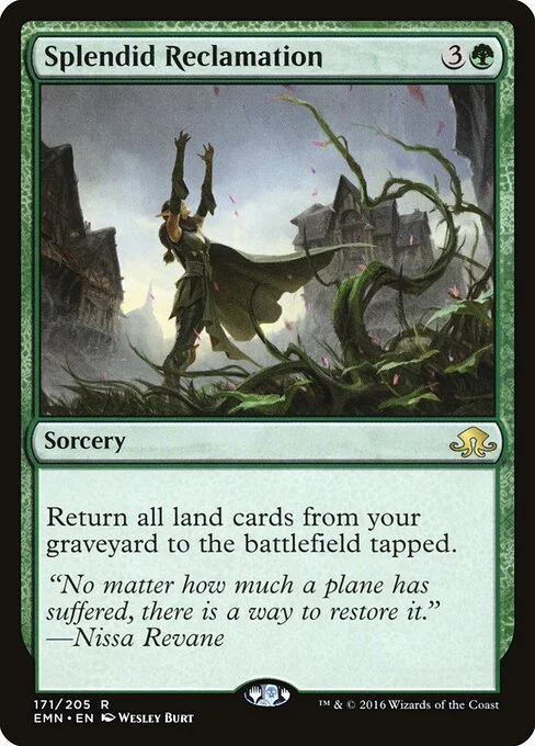 Splendid Reclamation, carta Magic di tipo Sorcery illustrata da Wesley Burt