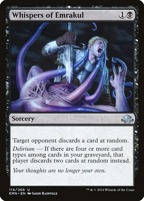 Whispers of Emrakul, carta Magic di tipo Sorcery illustrata da Jason Rainville
