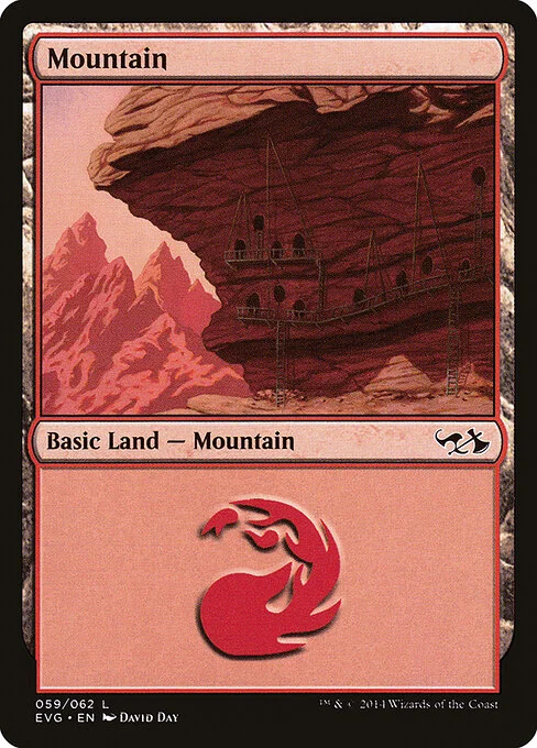 Mountain, carta Magic di tipo Basic Land — Mountain illustrata da David Day