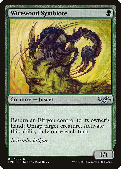 Wirewood Symbiote, carta Magic di tipo Creature — Insect illustrata da Thomas M. Baxa