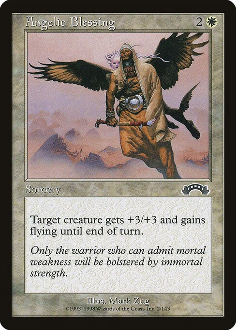 Angelic Blessing, carta Magic di tipo Sorcery illustrata da Mark Zug