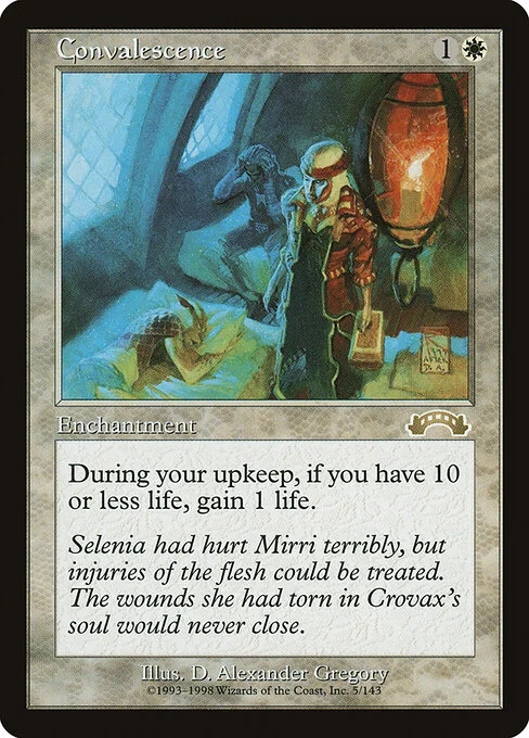Convalescence, carta Magic di tipo Enchantment illustrata da D. Alexander Gregory