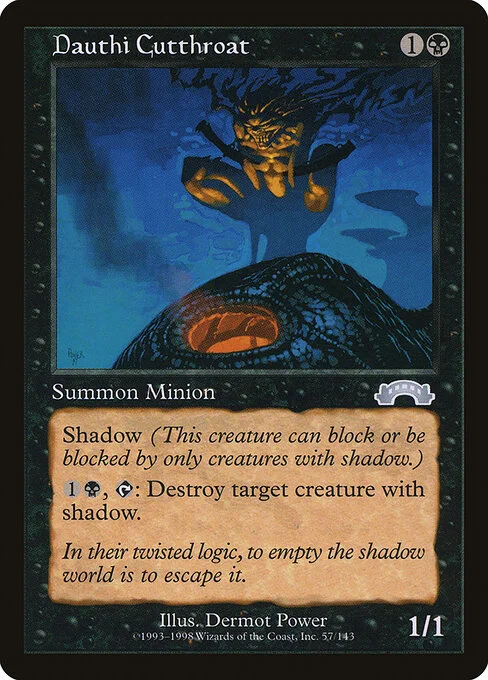 Dauthi Cutthroat, carta Magic di tipo Creature — Dauthi Minion illustrata da Dermot Power