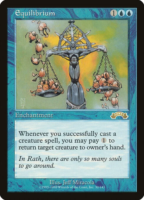 Equilibrium, carta Magic di tipo Enchantment illustrata da Jeff Miracola