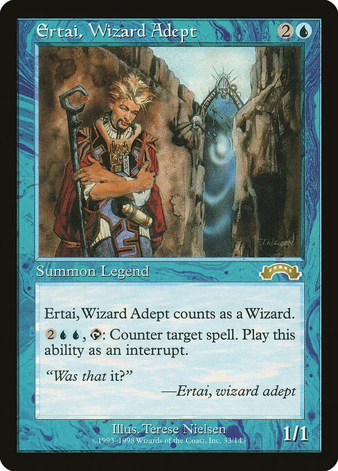 Ertai, Wizard Adept, carta Magic di tipo Legendary Creature — Human Wizard illustrata da Terese Nielsen
