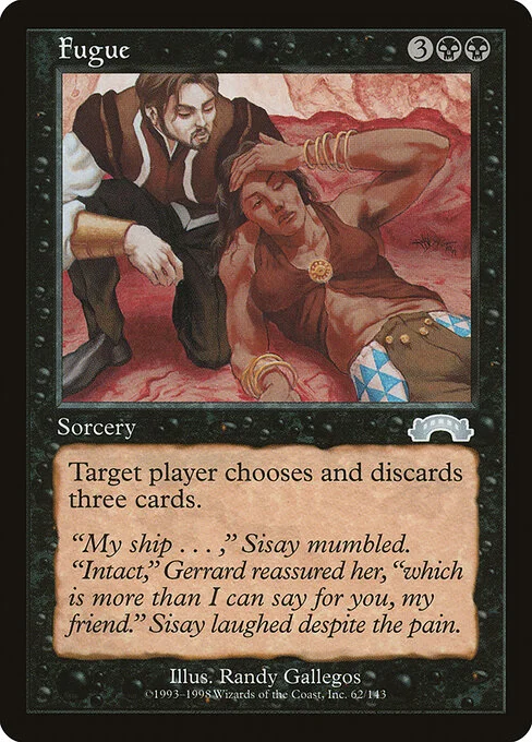 Fugue, carta Magic di tipo Sorcery illustrata da Randy Gallegos