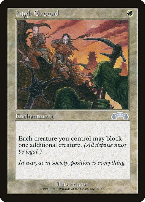 High Ground, carta Magic di tipo Enchantment illustrata da rk post