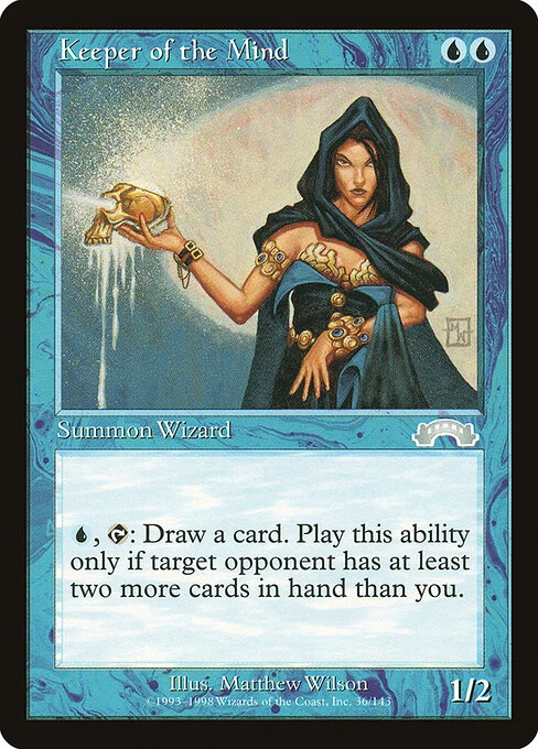 Keeper of the Mind, carta Magic di tipo Creature — Human Wizard illustrata da Matthew D. Wilson