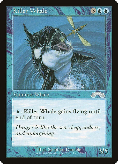 Killer Whale, carta Magic di tipo Creature — Whale illustrata da Stephen Daniele
