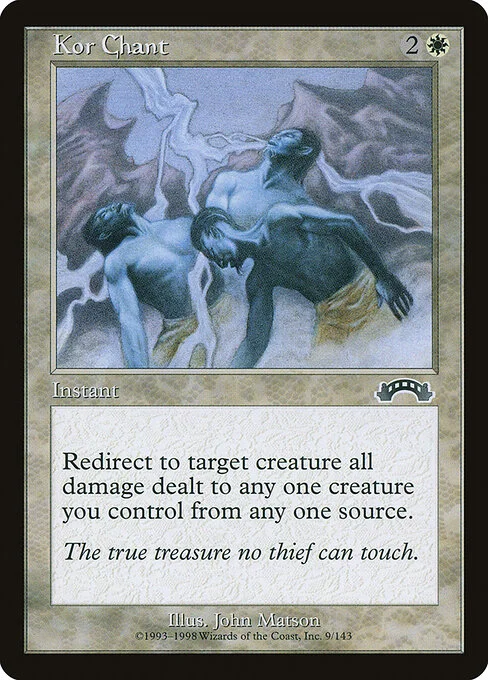 Kor Chant, carta Magic di tipo Instant illustrata da John Matson