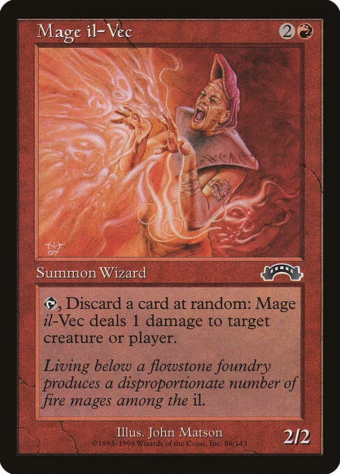 Mage il-Vec, carta Magic di tipo Creature — Human Wizard illustrata da John Matson