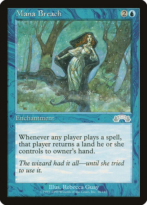 Mana Breach, carta Magic di tipo Enchantment illustrata da Rebecca Guay