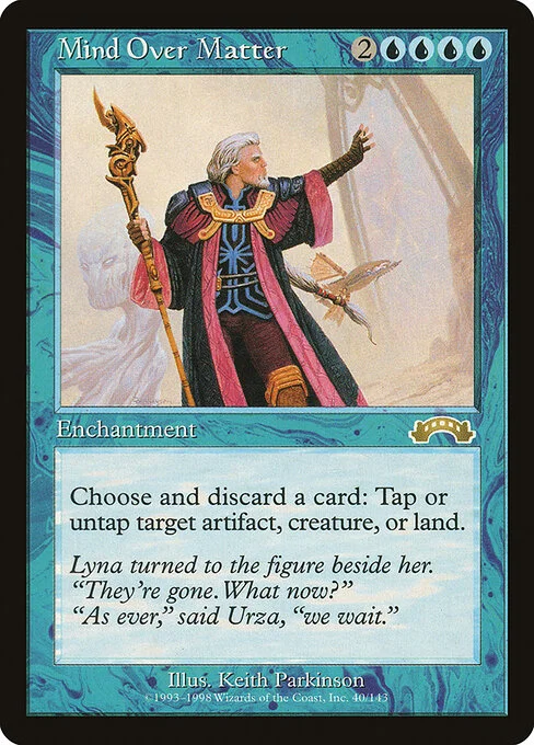 Mind Over Matter, carta Magic di tipo Enchantment illustrata da Keith Parkinson