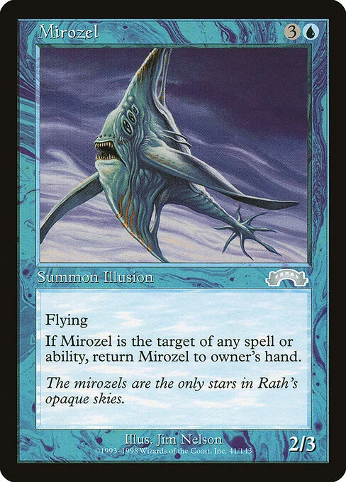Mirozel, carta Magic di tipo Creature — Illusion illustrata da Jim Nelson