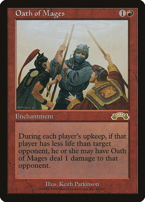 Oath of Mages, carta Magic di tipo Enchantment illustrata da Keith Parkinson