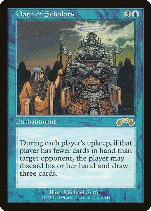 Oath of Scholars, carta Magic di tipo Enchantment illustrata da Michael Sutfin