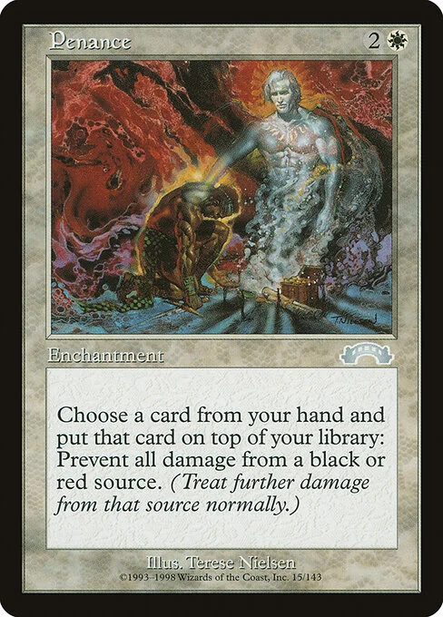 Penance, carta Magic di tipo Enchantment illustrata da Terese Nielsen