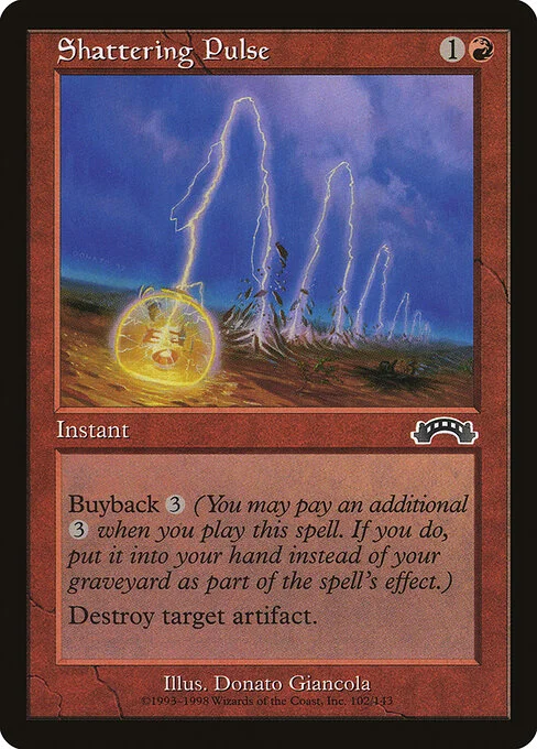 Shattering Pulse, carta Magic di tipo Instant illustrata da Donato Giancola