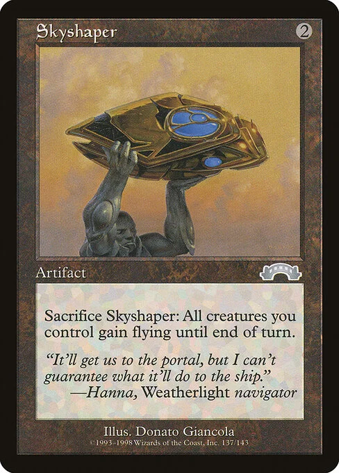 Skyshaper, carta Magic di tipo Artifact illustrata da Donato Giancola