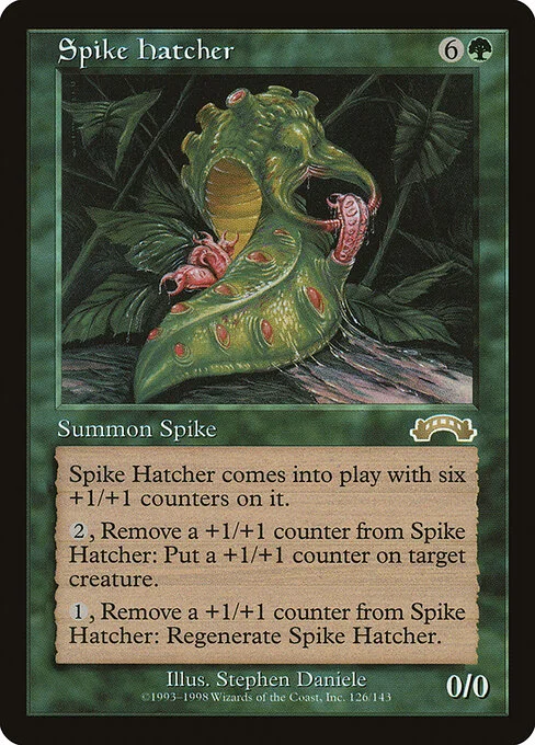 Spike Hatcher, carta Magic di tipo Creature — Spike illustrata da Stephen Daniele