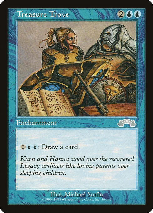 Treasure Trove, carta Magic di tipo Enchantment illustrata da Michael Sutfin