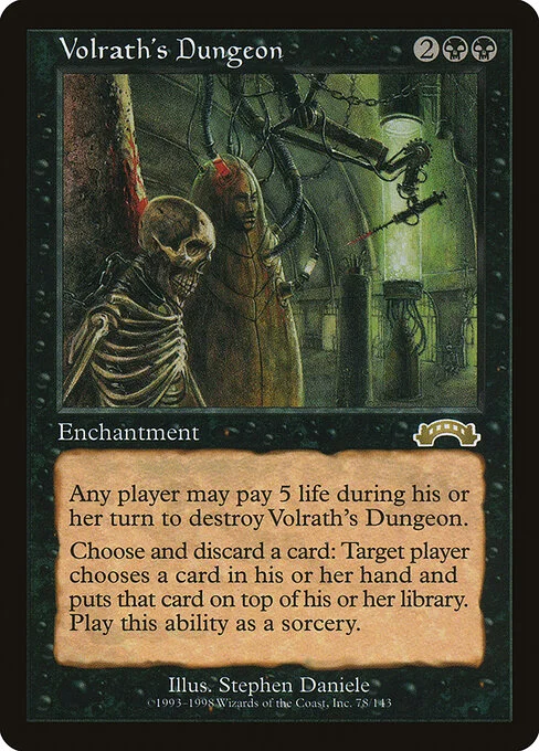Volrath's Dungeon, carta Magic di tipo Enchantment illustrata da Stephen Daniele