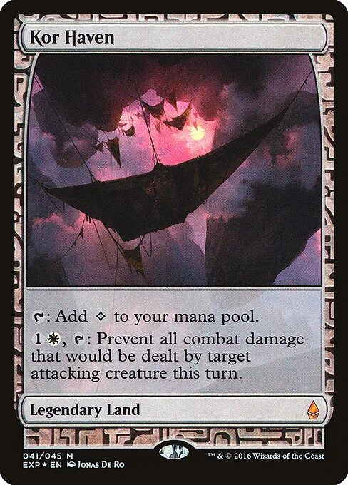 Kor Haven, carta Magic di tipo Legendary Land illustrata da Jonas De Ro