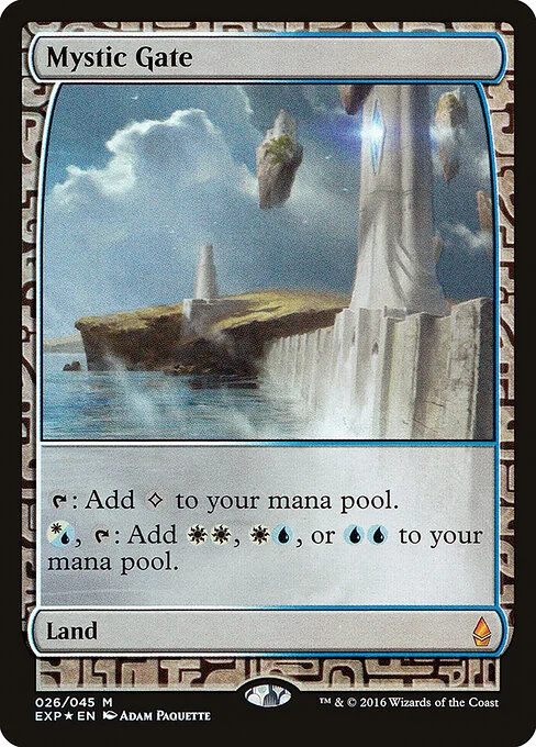 Mystic Gate, carta Magic di tipo Land illustrata da Adam Paquette