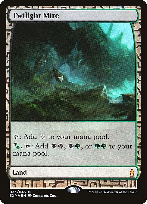 Twilight Mire, carta Magic di tipo Land illustrata da Christine Choi
