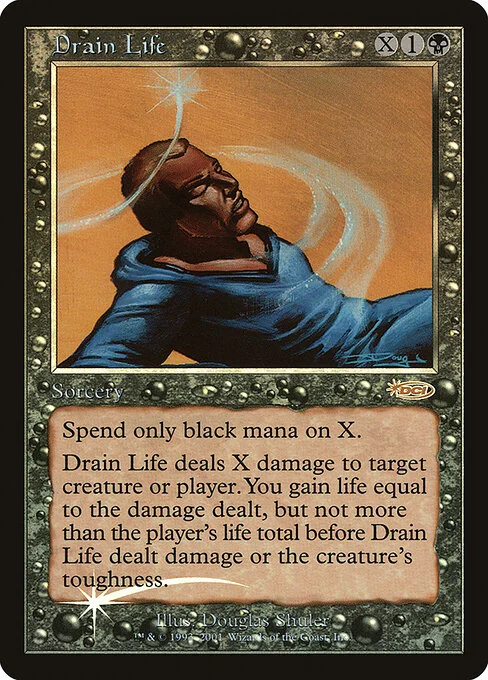 Drain Life, carta Magic di tipo Sorcery illustrata da Douglas Shuler