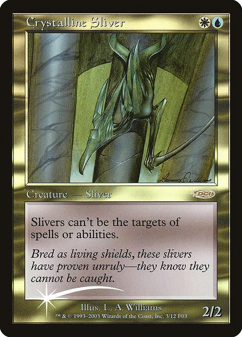 Crystalline Sliver, carta Magic di tipo Creature — Sliver illustrata da Allen Williams